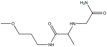  2-[(carbamoylmethyl)amino]-N-(3-methoxypropyl)propanamide