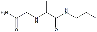 2-[(carbamoylmethyl)amino]-N-propylpropanamide Structure