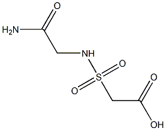 2-[(carbamoylmethyl)sulfamoyl]acetic acid Structure