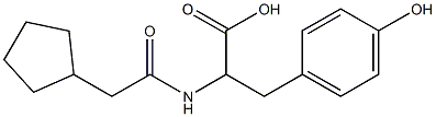 2-[(cyclopentylacetyl)amino]-3-(4-hydroxyphenyl)propanoic acid