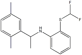 2-[(difluoromethyl)sulfanyl]-N-[1-(2,5-dimethylphenyl)ethyl]aniline