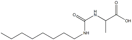 2-[(octylcarbamoyl)amino]propanoic acid Structure