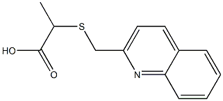 2-[(quinolin-2-ylmethyl)sulfanyl]propanoic acid Structure