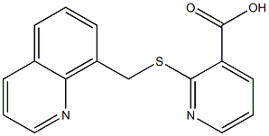 2-[(quinolin-8-ylmethyl)sulfanyl]pyridine-3-carboxylic acid