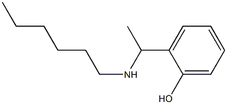 2-[1-(hexylamino)ethyl]phenol 结构式