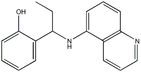 2-[1-(quinolin-5-ylamino)propyl]phenol|