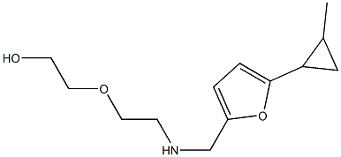 2-[2-({[5-(2-methylcyclopropyl)furan-2-yl]methyl}amino)ethoxy]ethan-1-ol Structure