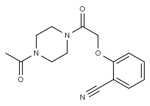 2-[2-(4-acetylpiperazin-1-yl)-2-oxoethoxy]benzonitrile