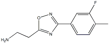 2-[3-(3-fluoro-4-methylphenyl)-1,2,4-oxadiazol-5-yl]ethan-1-amine Structure