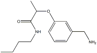 2-[3-(aminomethyl)phenoxy]-N-butylpropanamide Structure