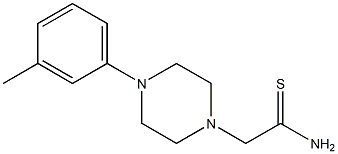 2-[4-(3-methylphenyl)piperazin-1-yl]ethanethioamide Struktur