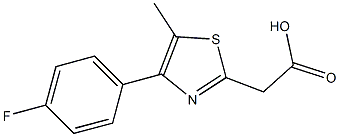 2-[4-(4-fluorophenyl)-5-methyl-1,3-thiazol-2-yl]acetic acid Structure