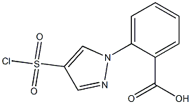 2-[4-(chlorosulfonyl)-1H-pyrazol-1-yl]benzoic acid Structure