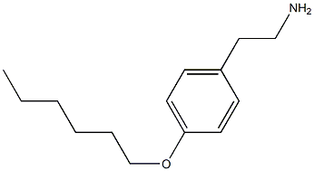 2-[4-(hexyloxy)phenyl]ethan-1-amine,,结构式
