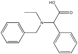 2-[benzyl(ethyl)amino]-2-phenylacetic acid Structure