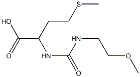 2-{[(2-methoxyethyl)carbamoyl]amino}-4-(methylsulfanyl)butanoic acid Struktur