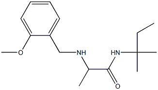 2-{[(2-methoxyphenyl)methyl]amino}-N-(2-methylbutan-2-yl)propanamide