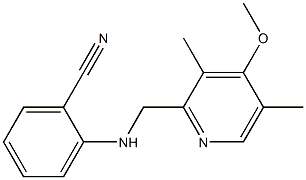 2-{[(4-methoxy-3,5-dimethylpyridin-2-yl)methyl]amino}benzonitrile Structure