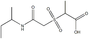 2-{[2-(sec-butylamino)-2-oxoethyl]sulfonyl}propanoic acid Structure