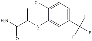 2-{[2-chloro-5-(trifluoromethyl)phenyl]amino}propanamide 结构式