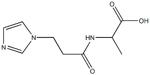 2-{[3-(1H-imidazol-1-yl)propanoyl]amino}propanoic acid Structure