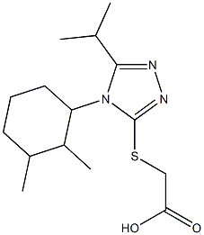 2-{[4-(2,3-dimethylcyclohexyl)-5-(propan-2-yl)-4H-1,2,4-triazol-3-yl]sulfanyl}acetic acid Structure