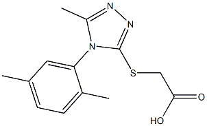 2-{[4-(2,5-dimethylphenyl)-5-methyl-4H-1,2,4-triazol-3-yl]sulfanyl}acetic acid|