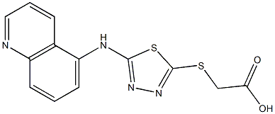 2-{[5-(quinolin-5-ylamino)-1,3,4-thiadiazol-2-yl]sulfanyl}acetic acid