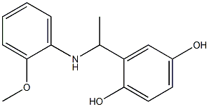 2-{1-[(2-methoxyphenyl)amino]ethyl}benzene-1,4-diol|