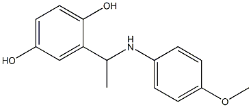 2-{1-[(4-methoxyphenyl)amino]ethyl}benzene-1,4-diol Structure
