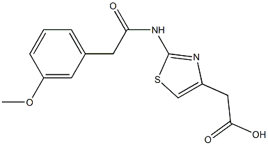 2-{2-[2-(3-methoxyphenyl)acetamido]-1,3-thiazol-4-yl}acetic acid Structure