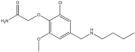  2-{4-[(butylamino)methyl]-2-chloro-6-methoxyphenoxy}acetamide