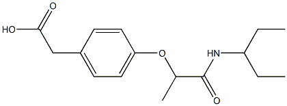 2-{4-[1-(pentan-3-ylcarbamoyl)ethoxy]phenyl}acetic acid