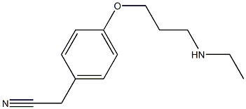  2-{4-[3-(ethylamino)propoxy]phenyl}acetonitrile