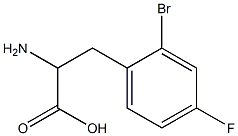 2-amino-3-(2-bromo-4-fluorophenyl)propanoic acid Structure