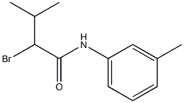 2-bromo-3-methyl-N-(3-methylphenyl)butanamide Struktur