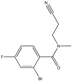 2-bromo-N-(2-cyanoethyl)-4-fluoro-N-methylbenzamide Struktur