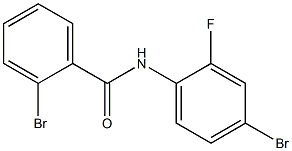 2-bromo-N-(4-bromo-2-fluorophenyl)benzamide 结构式