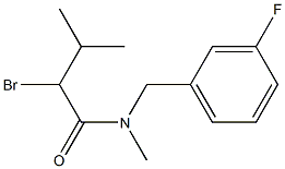 2-bromo-N-[(3-fluorophenyl)methyl]-N,3-dimethylbutanamide