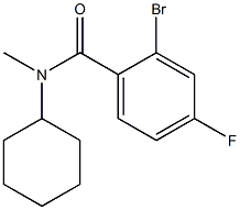 2-bromo-N-cyclohexyl-4-fluoro-N-methylbenzamide Structure