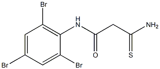 2-carbamothioyl-N-(2,4,6-tribromophenyl)acetamide Struktur