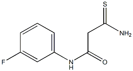 2-carbamothioyl-N-(3-fluorophenyl)acetamide Struktur