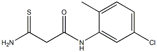 2-carbamothioyl-N-(5-chloro-2-methylphenyl)acetamide Struktur
