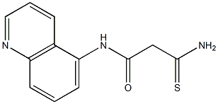2-carbamothioyl-N-(quinolin-5-yl)acetamide Struktur