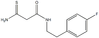 2-carbamothioyl-N-[2-(4-fluorophenyl)ethyl]acetamide Struktur