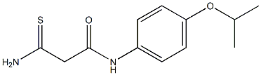 2-carbamothioyl-N-[4-(propan-2-yloxy)phenyl]acetamide Struktur