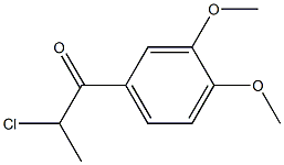 2-chloro-1-(3,4-dimethoxyphenyl)propan-1-one Structure