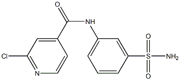 2-chloro-N-(3-sulfamoylphenyl)pyridine-4-carboxamide
