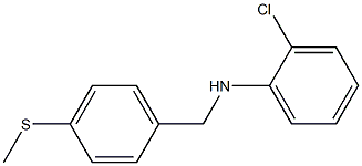 2-chloro-N-{[4-(methylsulfanyl)phenyl]methyl}aniline 结构式