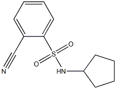 2-cyano-N-cyclopentylbenzenesulfonamide Structure